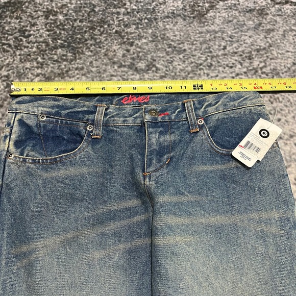 NEW Etnies Jeans Womens 7 (32x32) Blue Low Rise Bootcut Skater Vintage Y2K - Picture 8 of 16